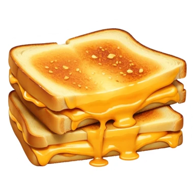 A slice of grilled cheese sticker