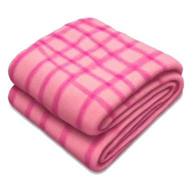 Pink blanket with design sticker