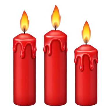 RED CANDLES sticker