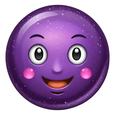 bolinha glitter roxo sticker