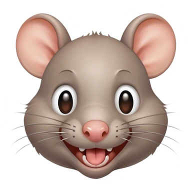 laughing crying rat sticker
