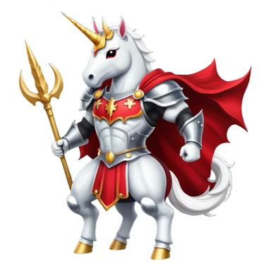 Evil crusader unicorn  sticker