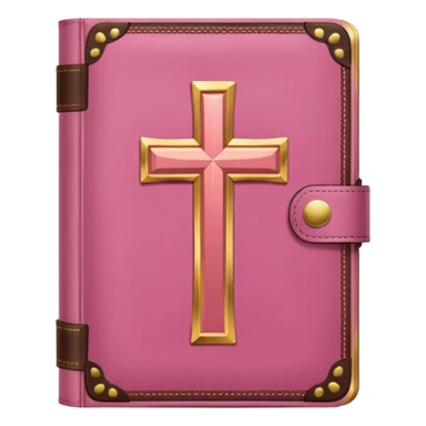 A pink bible sticker