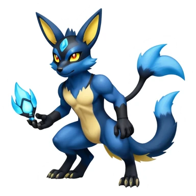 Lucario-Umbreon-Fusion-Hybrid-Creature sticker