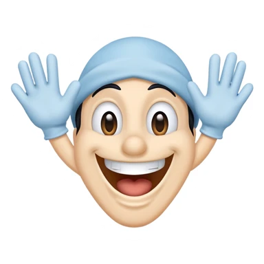 Tribilín (Goofy) face, cheerful expression sticker