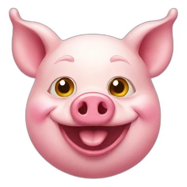 clown pig Russian sticker