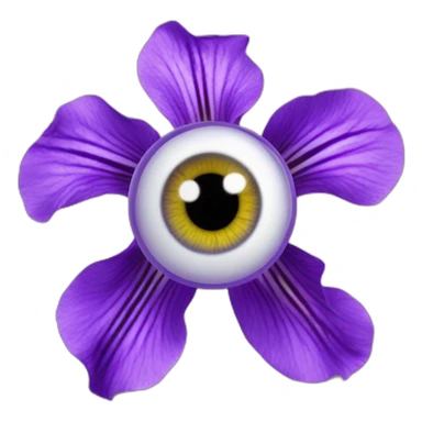 majestic godly violet iris eyeball serious intense symmetrical knowledgable sticker