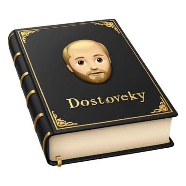 Dostoyevsky book sticker