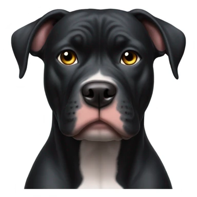 Black pitbull sticker