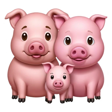 Dog and pig  sticker