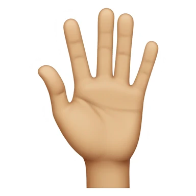 Two fingers almost touching on the same hand  sticker