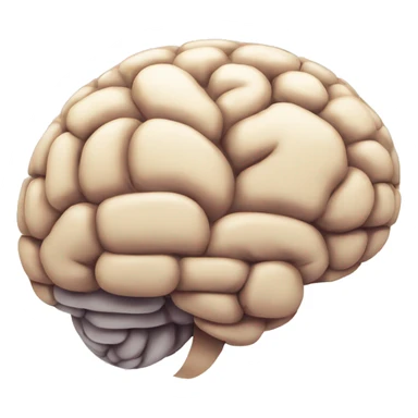 a brain inside of a chat bubble sticker