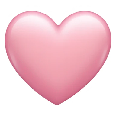 Soft pink heart sticker