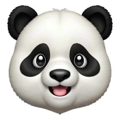 Cinematic Comical Panda Portrait Emoji, Head tilted dramatically with an exaggeratedly amused expression, featuring a striking black and white Fur with a quirky, playful expression and wide, expressive eyes filled with humorous disbelief, Simplified yet hilariously expressive features, highly detailed, glowing with a slightly sassy glow, high shine, dramatic yet playful, stylized with an air of cheeky charm, bright and endearing, soft glowing outline, capturing the essence of a spirited and over-the-top panda, so meme-worthy it feels like it could roll its eyes into internet fame instantly! sticker