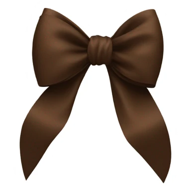 Brown bow sticker