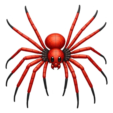 Red spider and black sticker