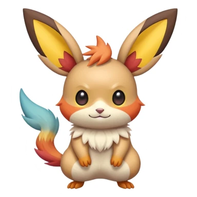 Victini-Pichu-Minccino-Fakémon-hybrid-creature (full body)  sticker