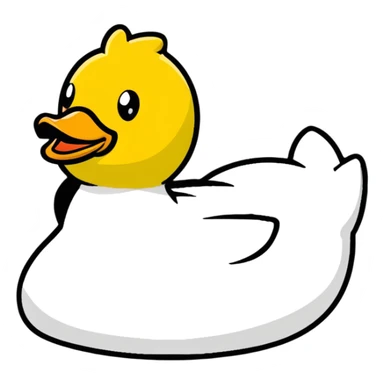 yellow rubber duck toy sticker