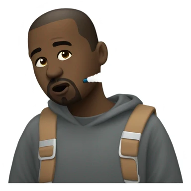 kanye vaping sticker