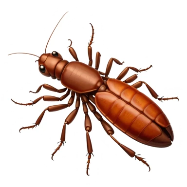 dead cockroach sticker