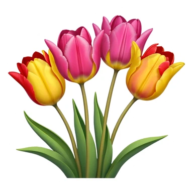 beautiful tulips several colors no jar sticker