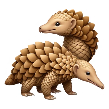 Pangolin marrying another pangolin sticker