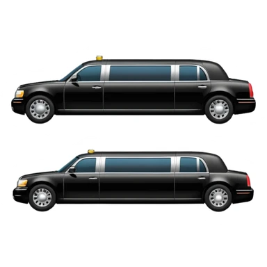 a black limo sticker