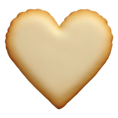 Sugar cookie heart sticker
