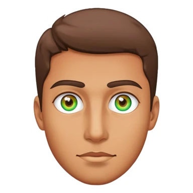 Guy with multi colored eyes sticker