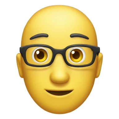 Generic yellow emoji facing to the side but looking at you from the side of it’s eye  sticker