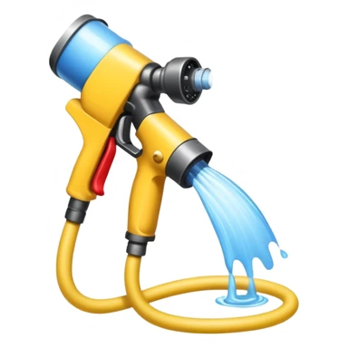 Hose spraying water sticker