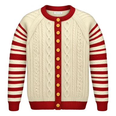 patterned knitted garment sticker