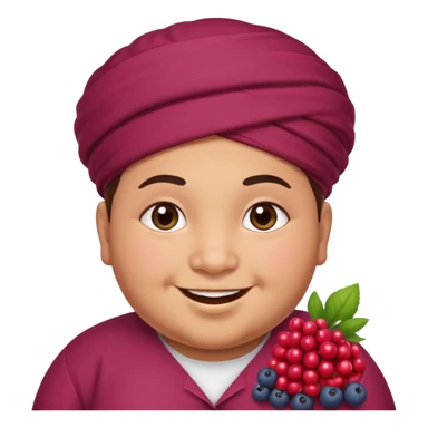 Cute moroccan chubby berry sticker