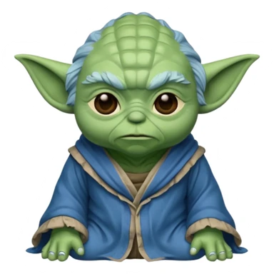 blue yoda sticker