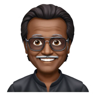 Rajinikanth baasha black cooling glass mass sticker