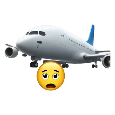 panic in front of a plane sticker