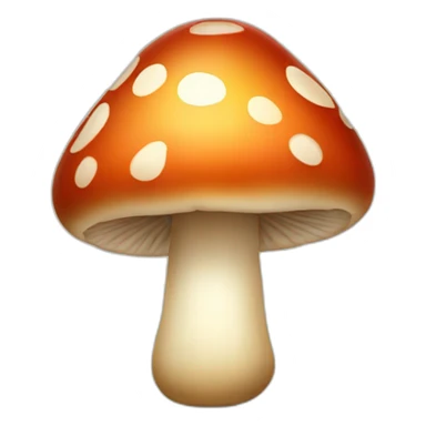 smiling little mushroom sticker