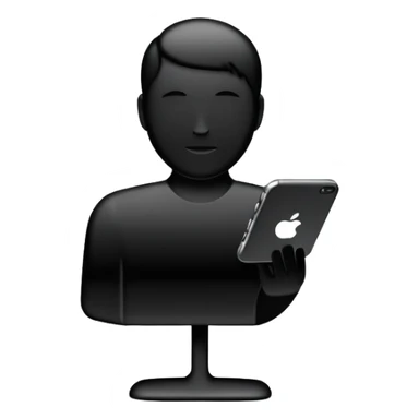 user silhouette icon 3D sticker