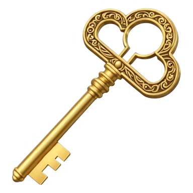 gold key sticker