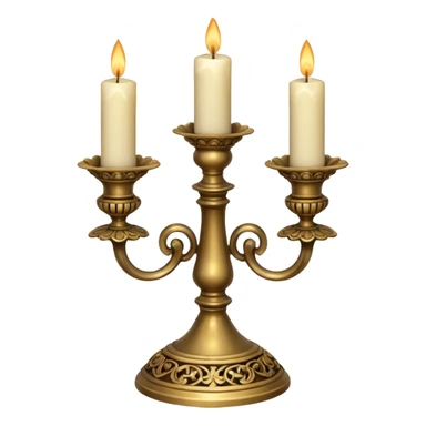 Antique candle holder  sticker