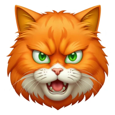 Mad cat sticker
