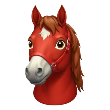 horse with red shirt sticker