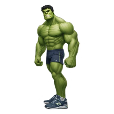 hulk in new balance sticker