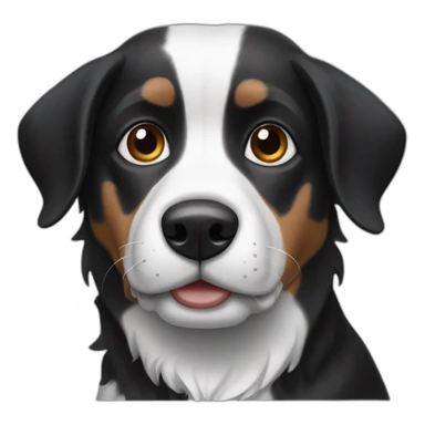 Black-and-white-dog-spot sticker