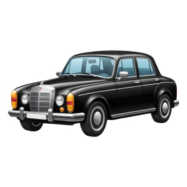 Crée-moi une voiture noire, berline, très classe La voiture  en long 2025classe S que d’un côté  sticker