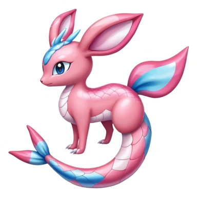 Shiny Sylveon-Milotic-hybrid combination sticker