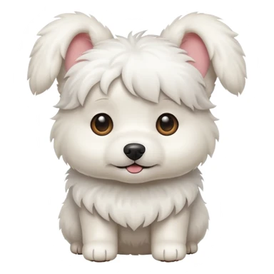 Little white dog sticker