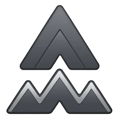 iOS emoji, minimal dark spark, small zigzag, flat sticker