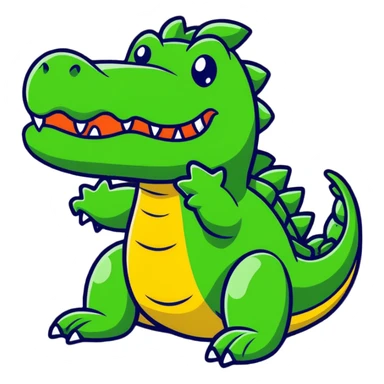 dizzy intoxicated crocodile sticker