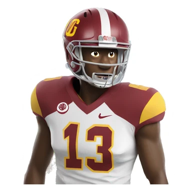 A usc fan praising a ucla fans  sticker